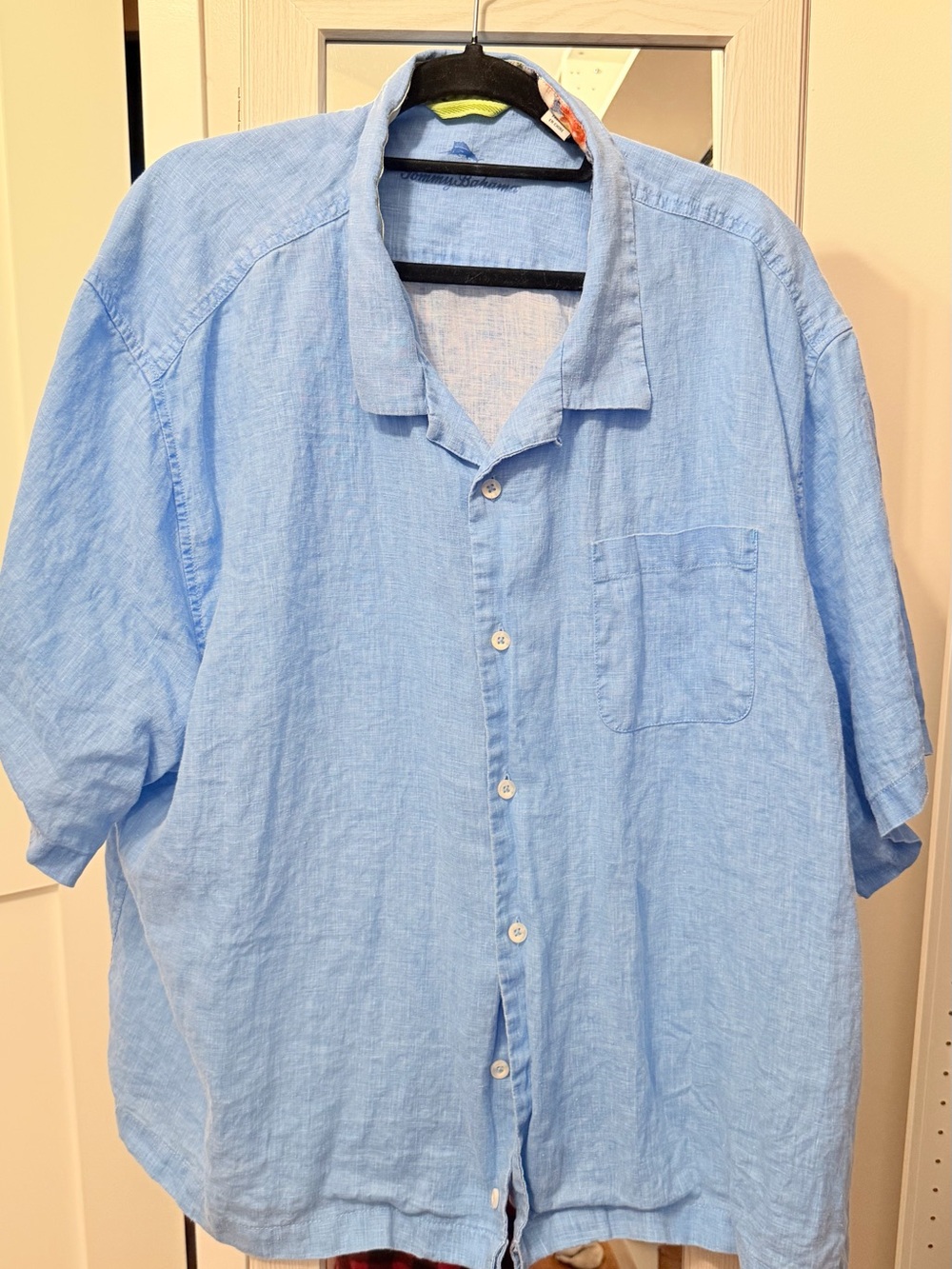 Tommy Bahama Light Blue Linen Button-Down Shirt